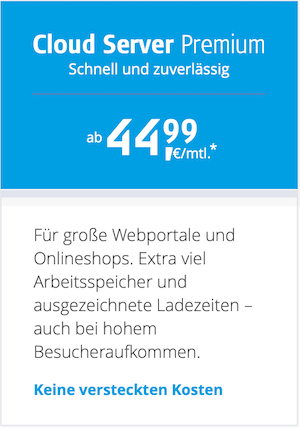 Alfahosting Gutscheincode für Server Cloud Premium günstig